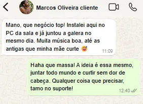 Depoimento de cliente satisfeito 1