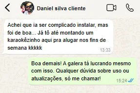 Depoimento de cliente satisfeito 2